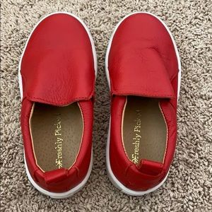 Freshly picked leather sneakers